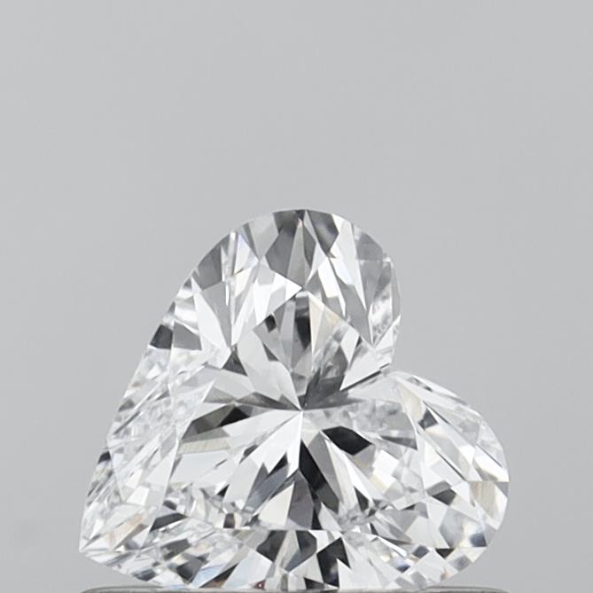 0.50 Carat Heart Shaped, Very Good Cut, D Color, VVS2 Clarity, IGI Certified Lab Grown Diamond