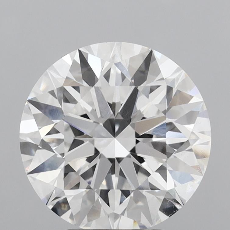 3.88 Carat Round Shaped, Excellent Cut, E Color, VVS2 Clarity, IGI Certified Lab Grown Diamond