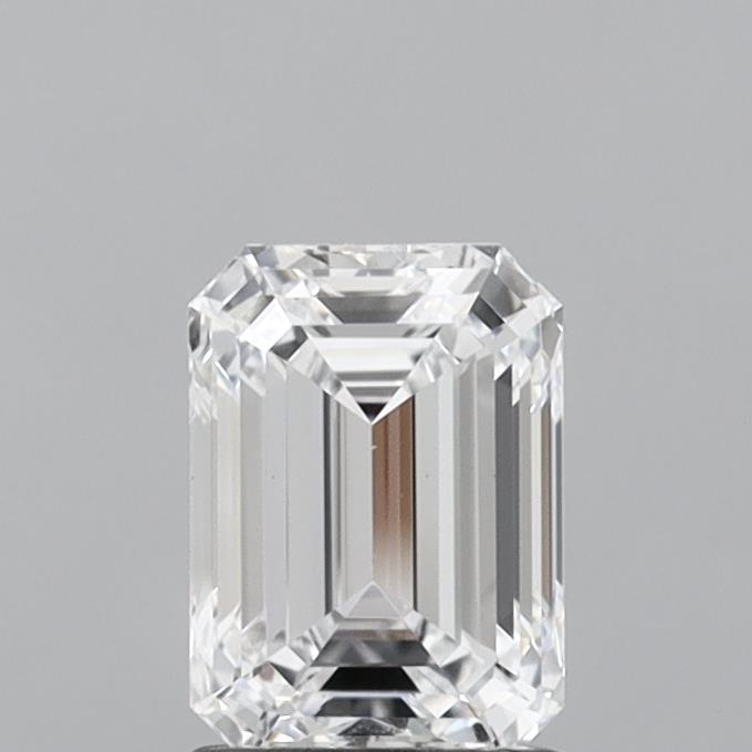 1.44 Carat Emerald Shaped, Ideal Cut, D Color, VS1 Clarity, IGI Certified Lab Grown Diamond