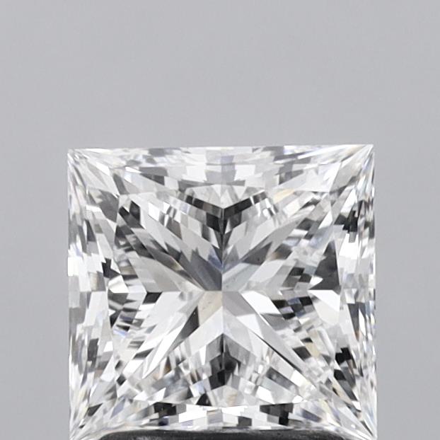 1.93 Carat Princess Shaped, Excellent Cut, E Color, VS1 Clarity, IGI Certified Lab Grown Diamond