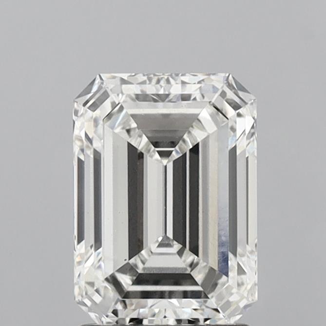 1.97 Carat Emerald Shaped, Ideal Cut, F Color, VS1 Clarity, IGI Certified Lab Grown Diamond