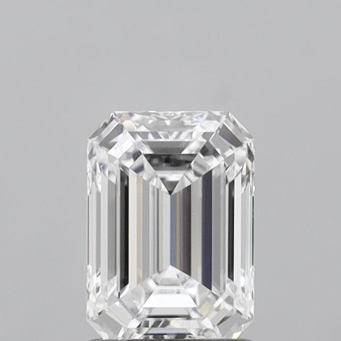 1.21 Carat Emerald Shaped, Ideal Cut, D Color, VS1 Clarity, IGI Certified Lab Grown Diamond