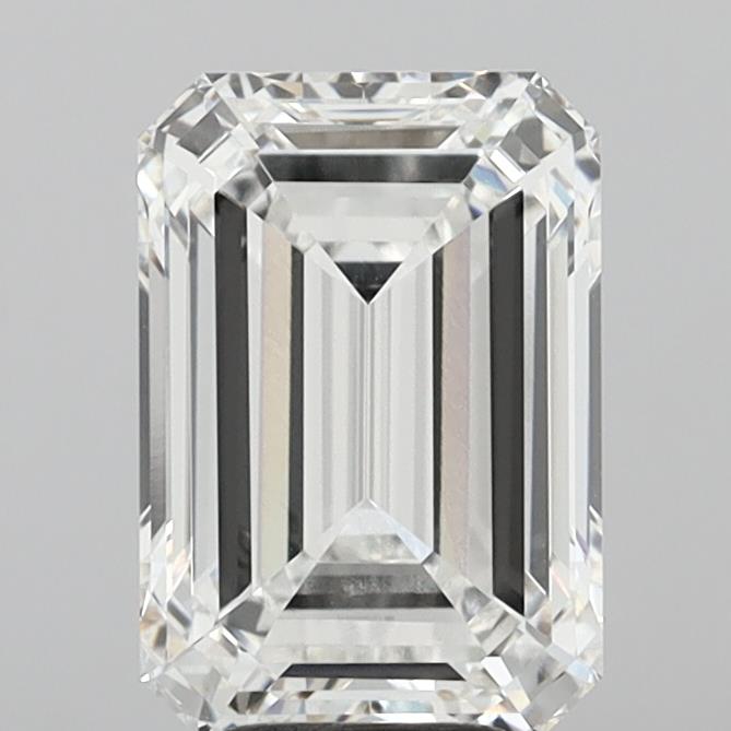 6.58 Carat Emerald Shaped, Ideal Cut, E Color, VVS2 Clarity, IGI Certified Lab Grown Diamond