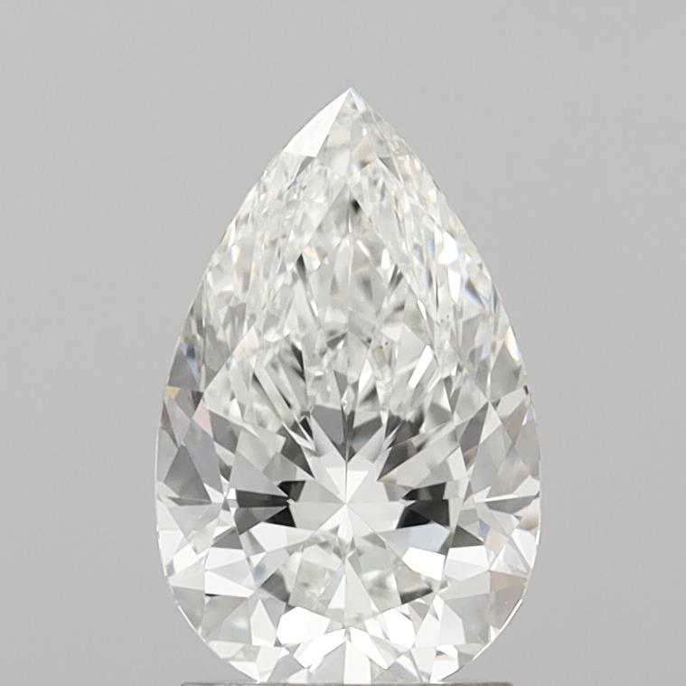 2.04 Carat Pear Shaped, Excellent Cut, F Color, VS1 Clarity, IGI Certified Lab Grown Diamond