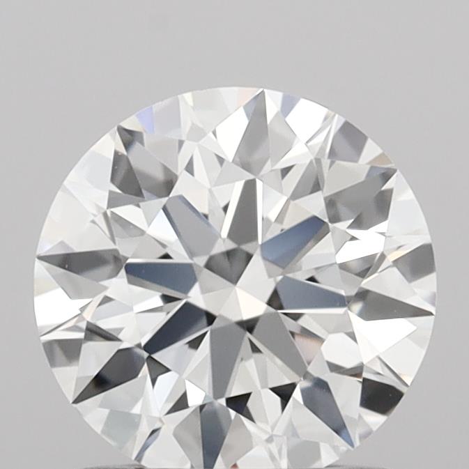 1.04 Carat Round Shaped, Ideal Cut, D Color, VVS2 Clarity, IGI Certified Lab Grown Diamond