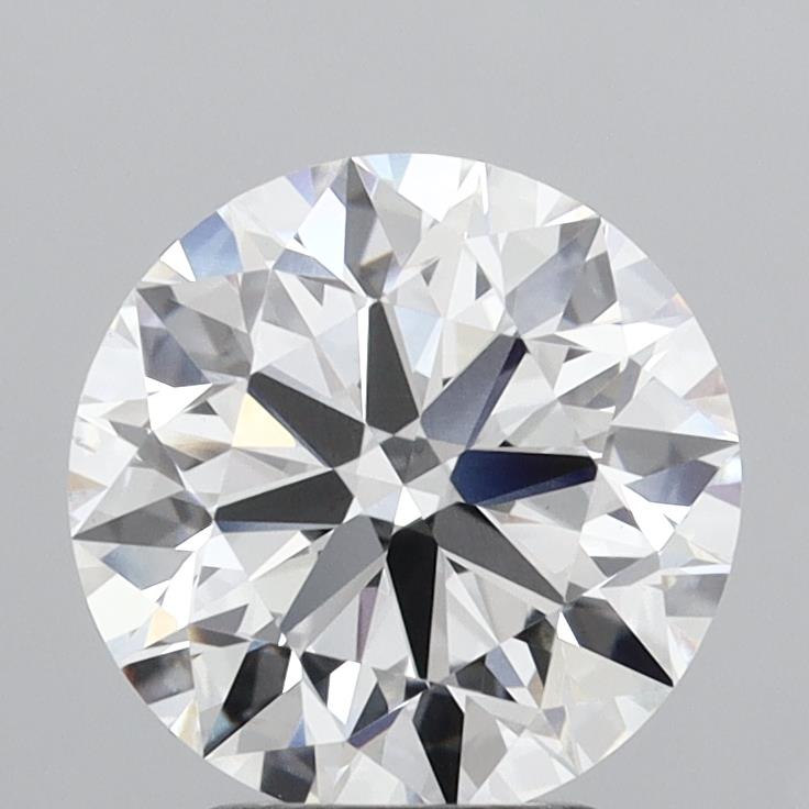 3.00 Carat Round Shaped, Excellent Cut, E Color, VS1 Clarity, IGI Certified Lab Grown Diamond