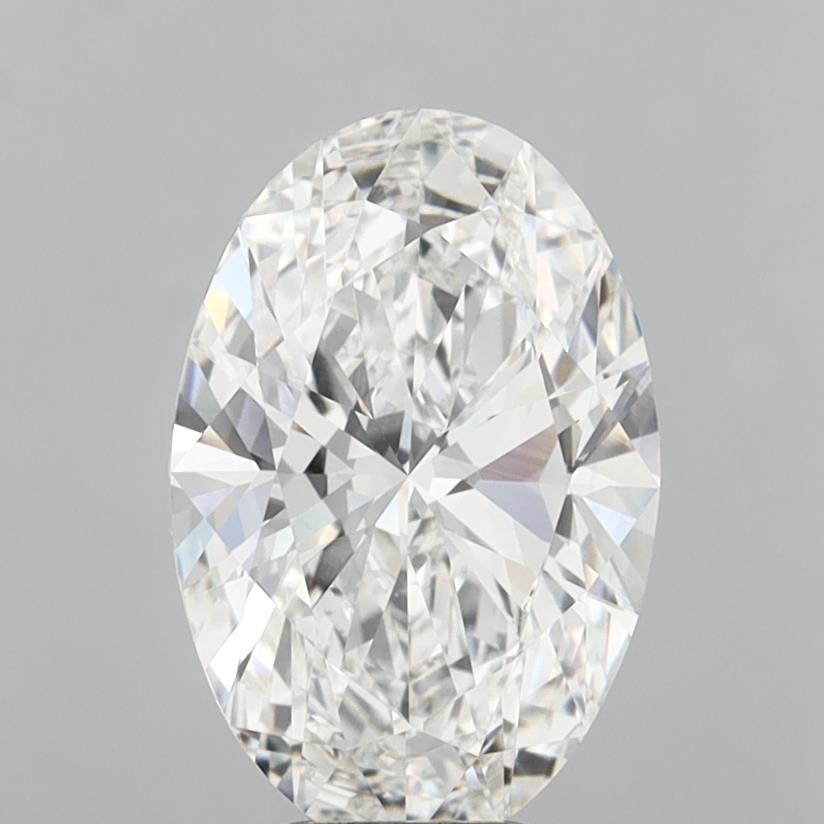 6.04 Carat Oval Shaped, Ideal Cut, F Color, VVS2 Clarity, IGI Certified Lab Grown Diamond