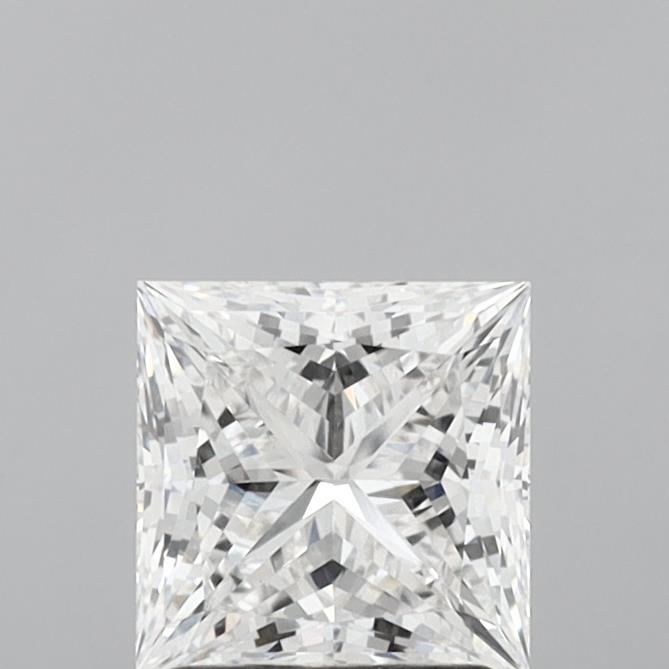 1.60 Carat Princess Shaped, Ideal Cut, F Color, VVS2 Clarity, IGI Certified Lab Grown Diamond