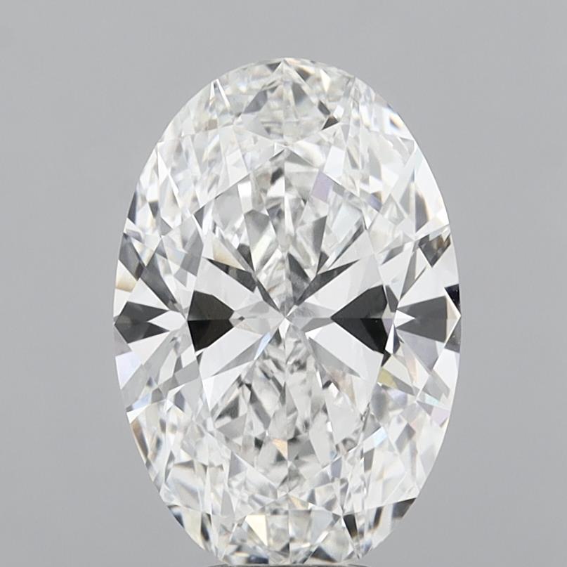 5.54 Carat Oval Shaped, Ideal Cut, E Color, VVS2 Clarity, IGI Certified Lab Grown Diamond