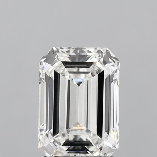 1.47 Carat Emerald Shaped, Ideal Cut, G Color, VS1 Clarity, IGI Certified Lab Grown Diamond