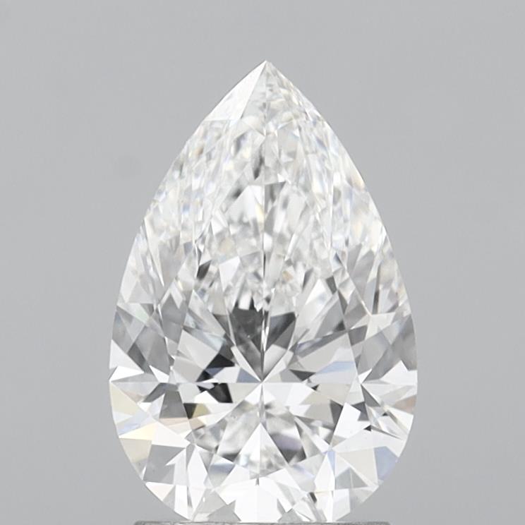 2.09 Carat Pear Shaped, Ideal Cut, E Color, VVS2 Clarity, IGI Certified Lab Grown Diamond