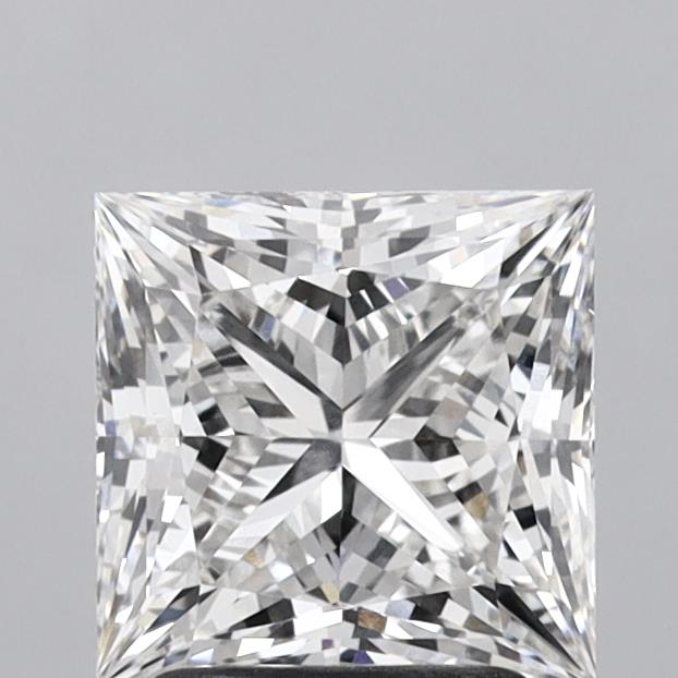 2.30 Carat Princess Shaped, Ideal Cut, F Color, VS1 Clarity, IGI Certified Lab Grown Diamond