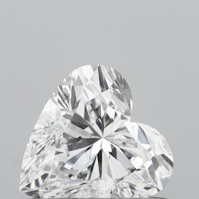 0.53 Carat Heart Shaped, Very Good Cut, D Color, VS1 Clarity, IGI Certified Lab Grown Diamond