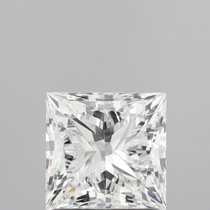 1.59 Carat Princess Shaped, Ideal Cut, D Color, VVS2 Clarity, IGI Certified Lab Grown Diamond