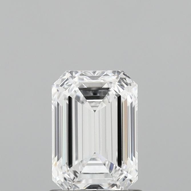 1.11 Carat Emerald Shaped, Ideal Cut, D Color, VVS1 Clarity, IGI Certified Lab Grown Diamond