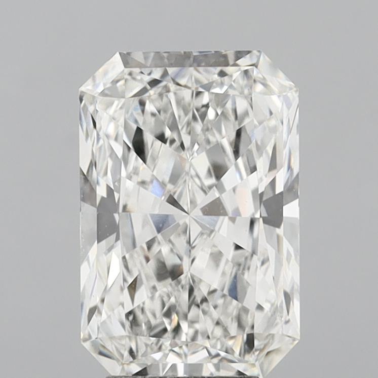 5.08 Carat Radiant Shaped, Ideal Cut, F Color, VVS2 Clarity, IGI Certified Lab Grown Diamond