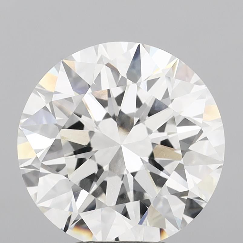 5.09 Carat Round Shaped, Excellent Cut, F Color, VVS2 Clarity, IGI Certified Lab Grown Diamond