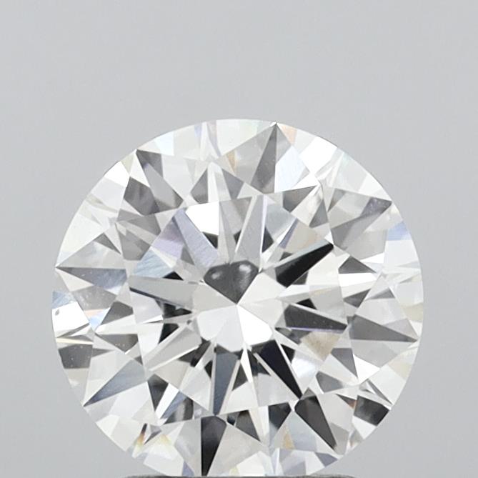 2.01 Carat Round Shaped, Excellent Cut, E Color, VS2 Clarity, IGI Certified Lab Grown Diamond