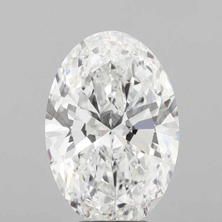 5.08 Carat Oval Shaped, Ideal Cut, E Color, VVS2 Clarity, IGI Certified Lab Grown Diamond
