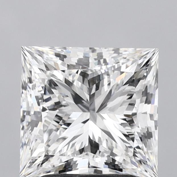 2.69 Carat Princess Shaped, Excellent Cut, E Color, VVS2 Clarity, IGI Certified Lab Grown Diamond