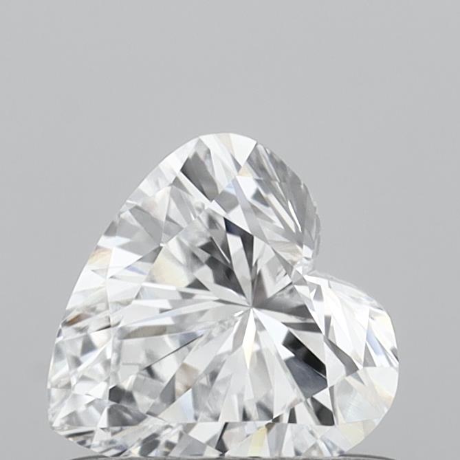 0.53 Carat Heart Shaped, Very Good Cut, D Color, VS1 Clarity, IGI Certified Lab Grown Diamond