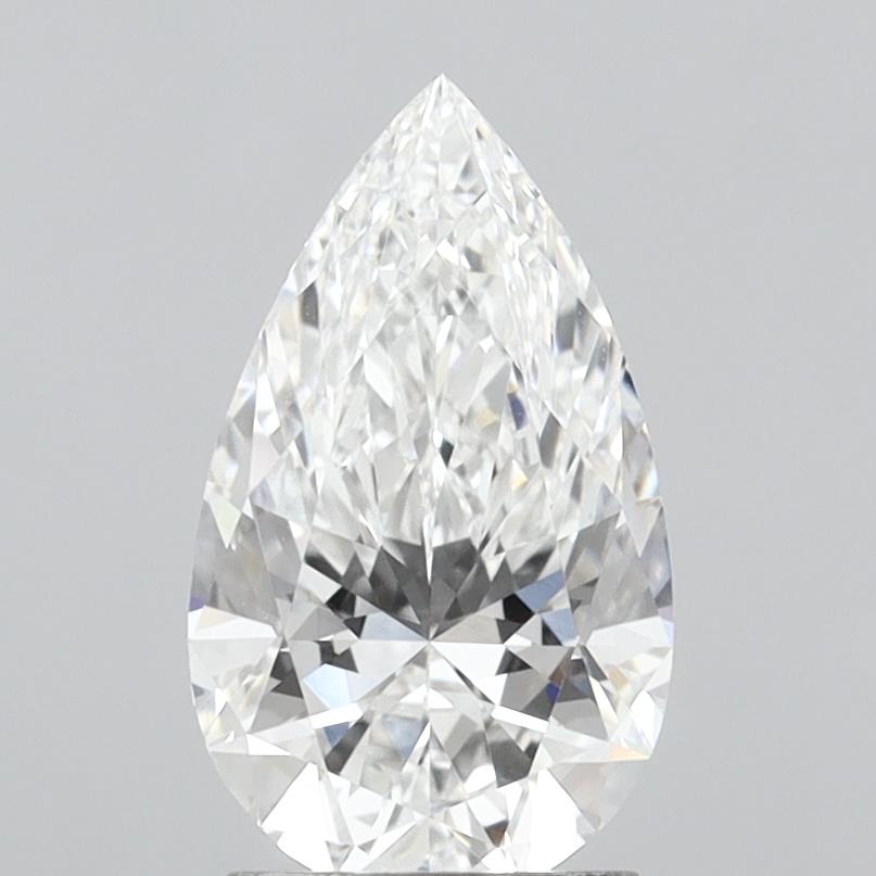 2.09 Carat Pear Shaped, Ideal Cut, E Color, VVS1 Clarity, IGI Certified Lab Grown Diamond