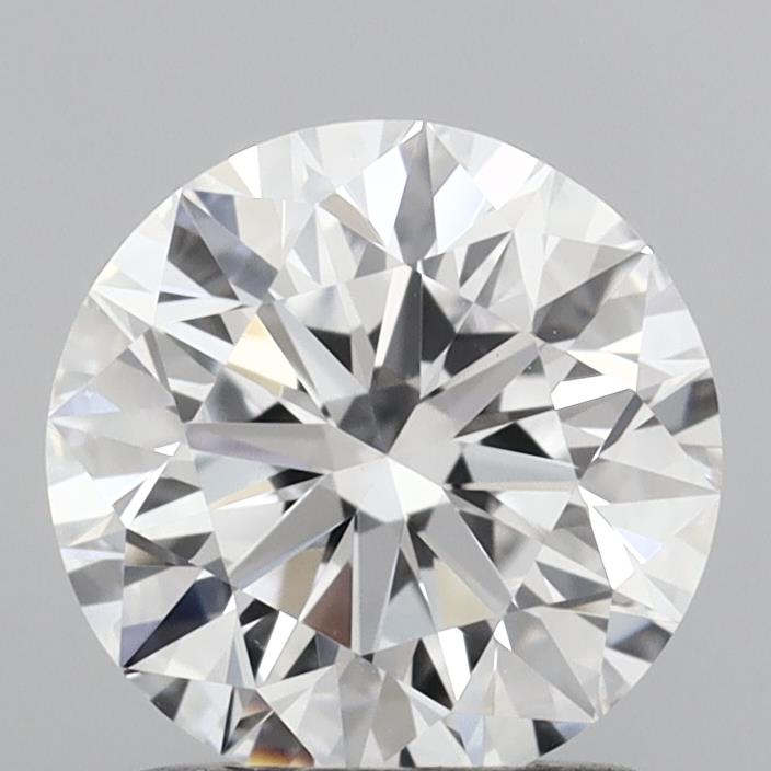 1.35 Carat Round Shaped, Excellent Cut, D Color, VVS2 Clarity, IGI Certified Lab Grown Diamond