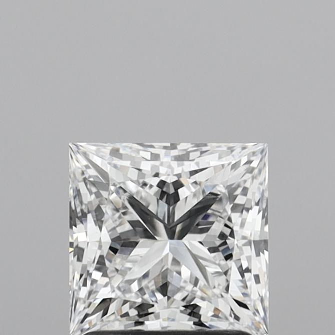 1.53 Carat Princess Shaped, Ideal Cut, D Color, VVS2 Clarity, IGI Certified Lab Grown Diamond