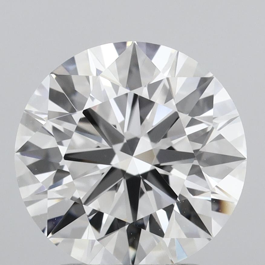 2.16 Carat Round Shaped, Ideal Cut, D Color, VVS2 Clarity, IGI Certified Lab Grown Diamond