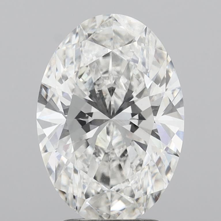 3.11 Carat Oval Shaped, Ideal Cut, F Color, VVS2 Clarity, IGI Certified Lab Grown Diamond