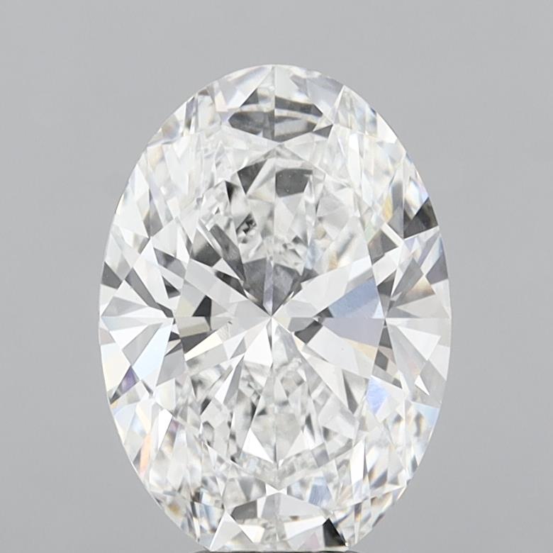 6.03 Carat Oval Shaped, Ideal Cut, E Color, VVS2 Clarity, IGI Certified Lab Grown Diamond