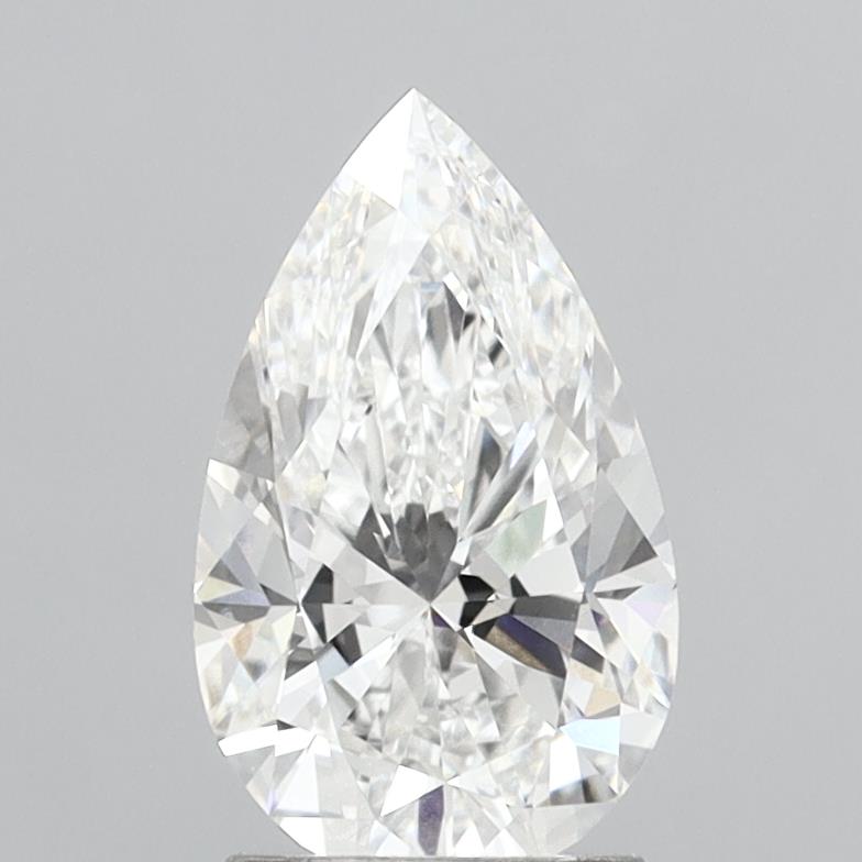 2.08 Carat Pear Shaped, Excellent Cut, E Color, VS1 Clarity, IGI Certified Lab Grown Diamond