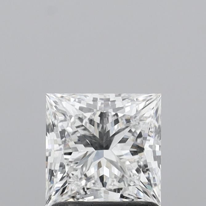 1.27 Carat Princess Shaped, Ideal Cut, D Color, VS1 Clarity, IGI Certified Lab Grown Diamond