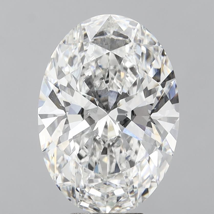 8.01 Carat Oval Shaped, Ideal Cut, E Color, VVS2 Clarity, IGI Certified Lab Grown Diamond