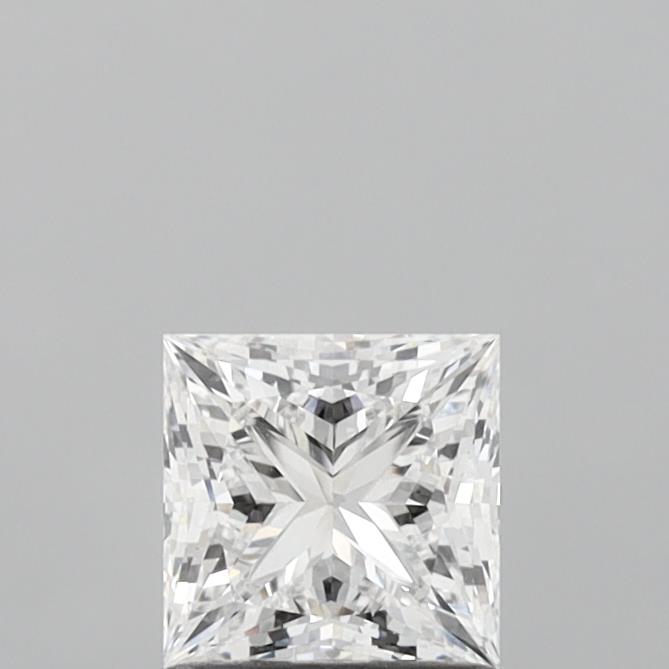 1.04 Carat Princess Shaped, Ideal Cut, D Color, VS1 Clarity, IGI Certified Lab Grown Diamond