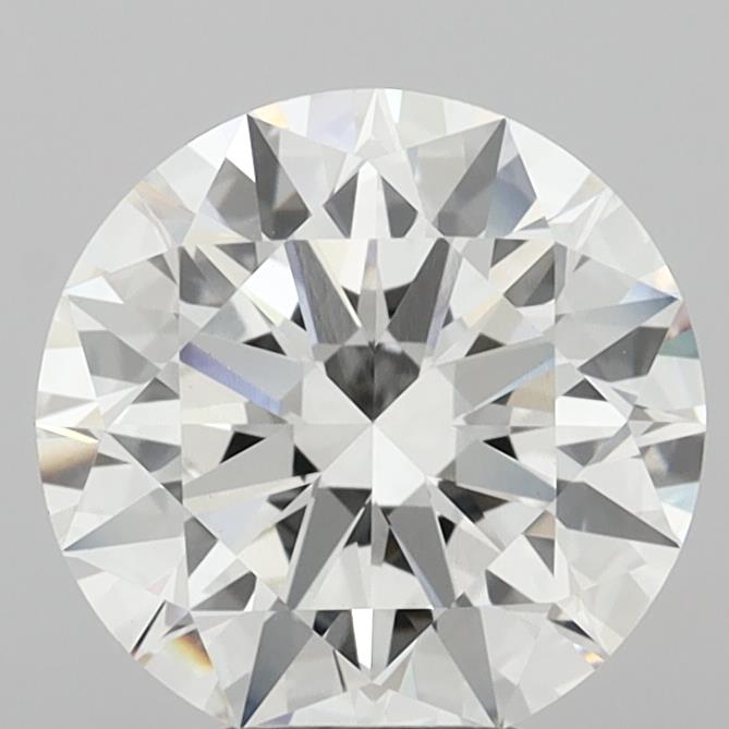 5.04 Carat Round Shaped, Excellent Cut, F Color, VVS2 Clarity, IGI Certified Lab Grown Diamond