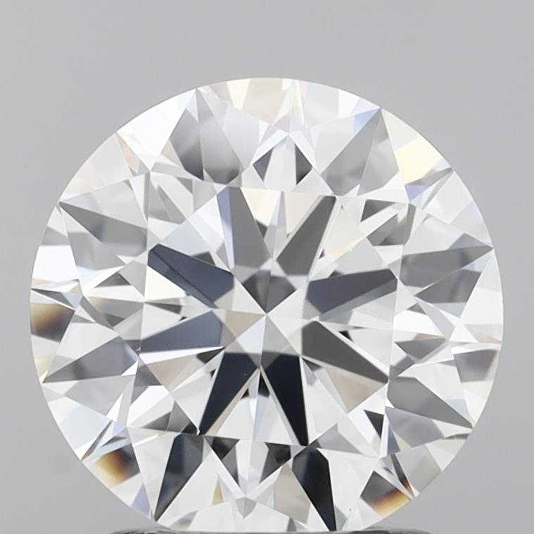 1.67 Carat Round Shaped, Ideal Cut, D Color, VVS2 Clarity, IGI Certified Lab Grown Diamond