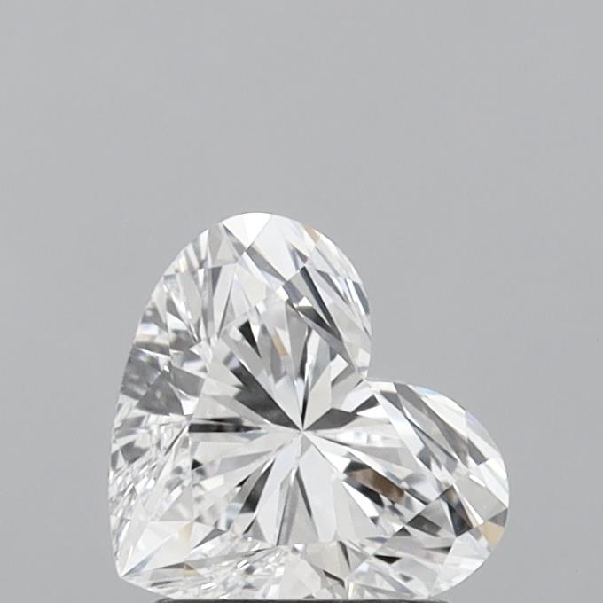 1.41 Carat Heart Shaped, Ideal Cut, D Color, SI1 Clarity, IGI Certified Lab Grown Diamond