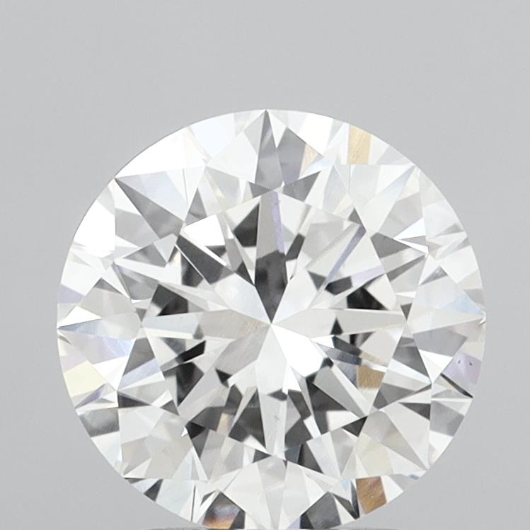 2.51 Carat Round Shaped, Excellent Cut, E Color, VS1 Clarity, IGI Certified Lab Grown Diamond