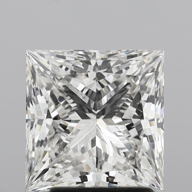 2.90 Carat Princess Shaped, Ideal Cut, G Color, VS1 Clarity, IGI Certified Lab Grown Diamond