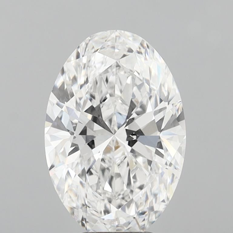 5.10 Carat Oval Shaped, Ideal Cut, D Color, VVS2 Clarity, IGI Certified Lab Grown Diamond