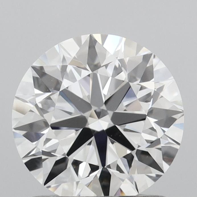 1.08 Carat Round Shaped, Ideal Cut, D Color, VVS2 Clarity, IGI Certified Lab Grown Diamond