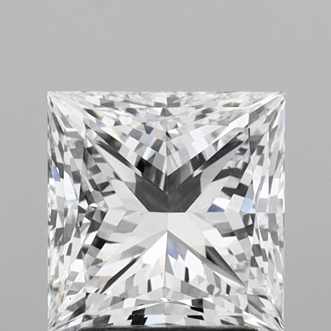 2.98 Carat Princess Shaped, Ideal Cut, E Color, VS1 Clarity, IGI Certified Lab Grown Diamond