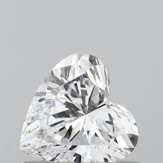 0.52 Carat Heart Shaped, Very Good Cut, D Color, VVS2 Clarity, IGI Certified Lab Grown Diamond