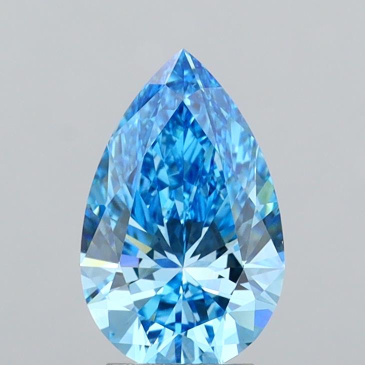 3.06 Carat Pear Shaped, Ideal Cut, VVS2 Clarity, IGI Certified Lab Grown Diamond