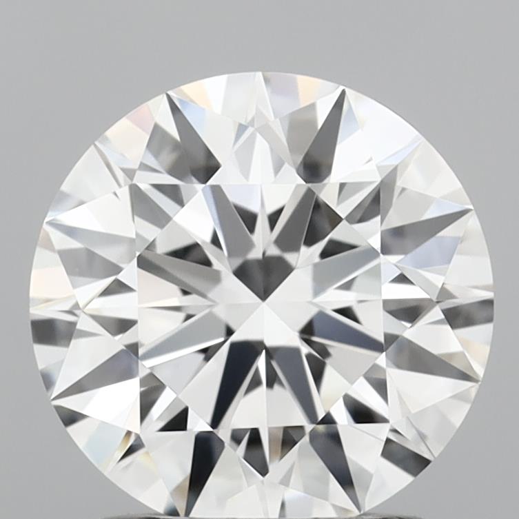 1.55 Carat Round Shaped, Ideal Cut, D Color, VVS2 Clarity, IGI Certified Lab Grown Diamond