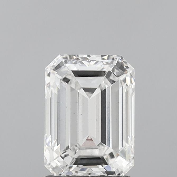 1.60 Carat Emerald Shaped, Ideal Cut, F Color, VS2 Clarity, IGI Certified Lab Grown Diamond