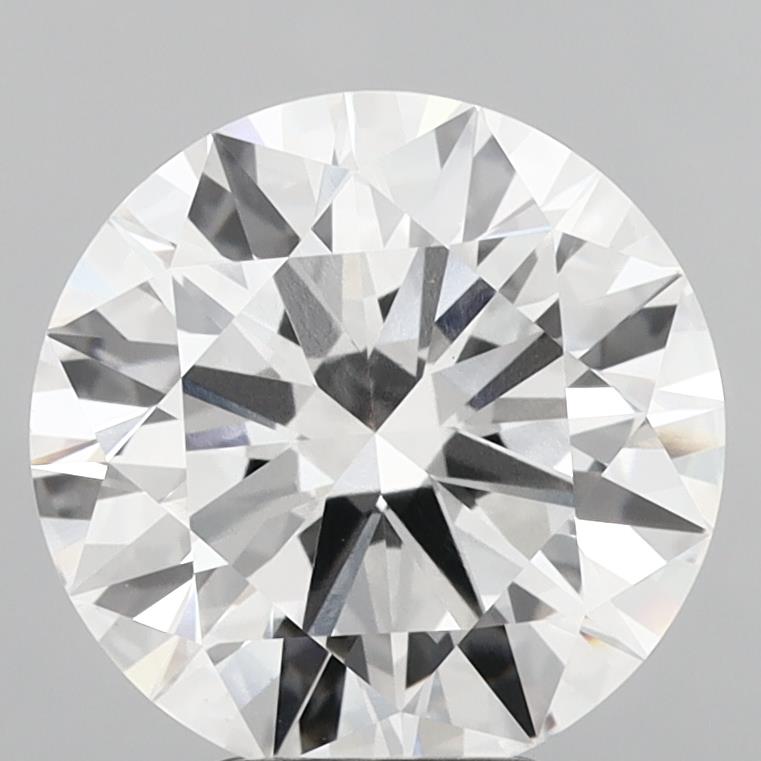 5.09 Carat Round Shaped, Ideal Cut, E Color, VVS2 Clarity, IGI Certified Lab Grown Diamond