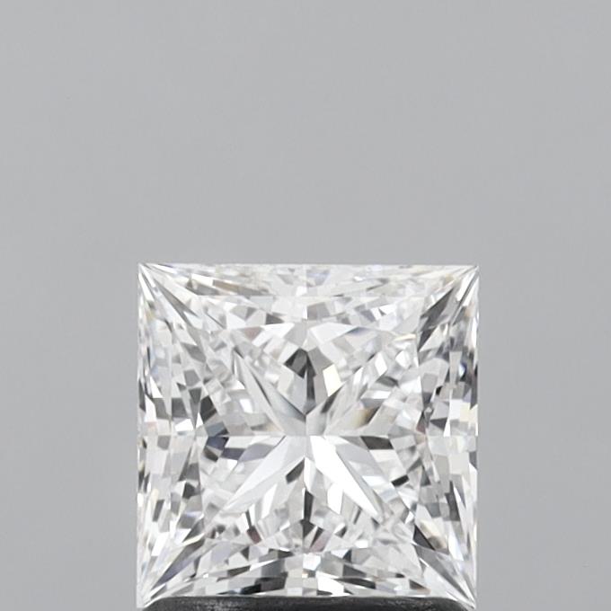 1.36 Carat Princess Shaped, Ideal Cut, D Color, VVS1 Clarity, IGI Certified Lab Grown Diamond