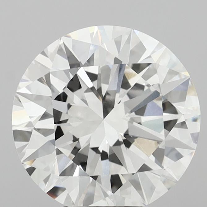 5.00 Carat Round Shaped, Excellent Cut, F Color, VVS2 Clarity, IGI Certified Lab Grown Diamond